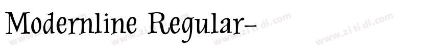 Modernline Regular字体转换